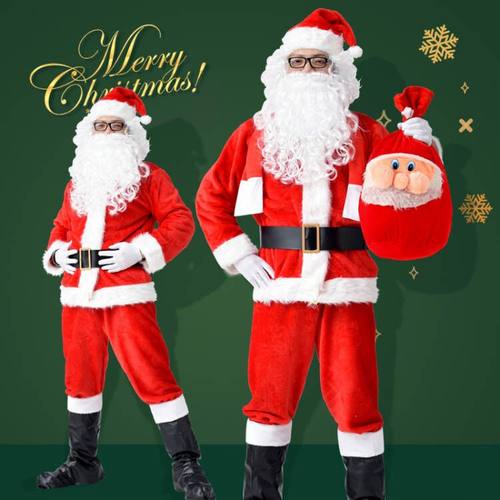 成人圣诞老人衣服多种套餐可选