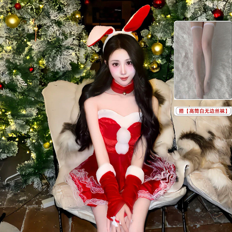 圣诞节服装服饰装扮成人大人衣服套装女秋冬装备红色主题制服变装