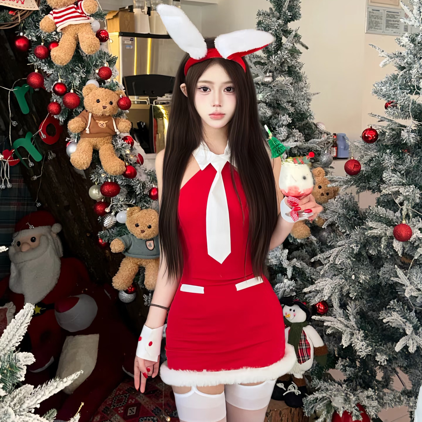 圣诞节服装成人兔女郎cos服套装表演服2025新款装扮衣服女装服饰