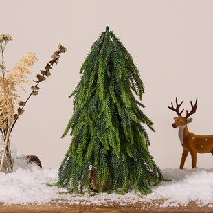 诺贝松圣诞树摆件装饰家用节日氛围场景布置仿真桌面创意礼品礼物