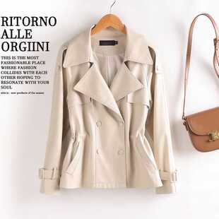 海宁真皮皮衣女短款 宽松显瘦绵羊皮夹克收腰气质外套 2026春秋新款