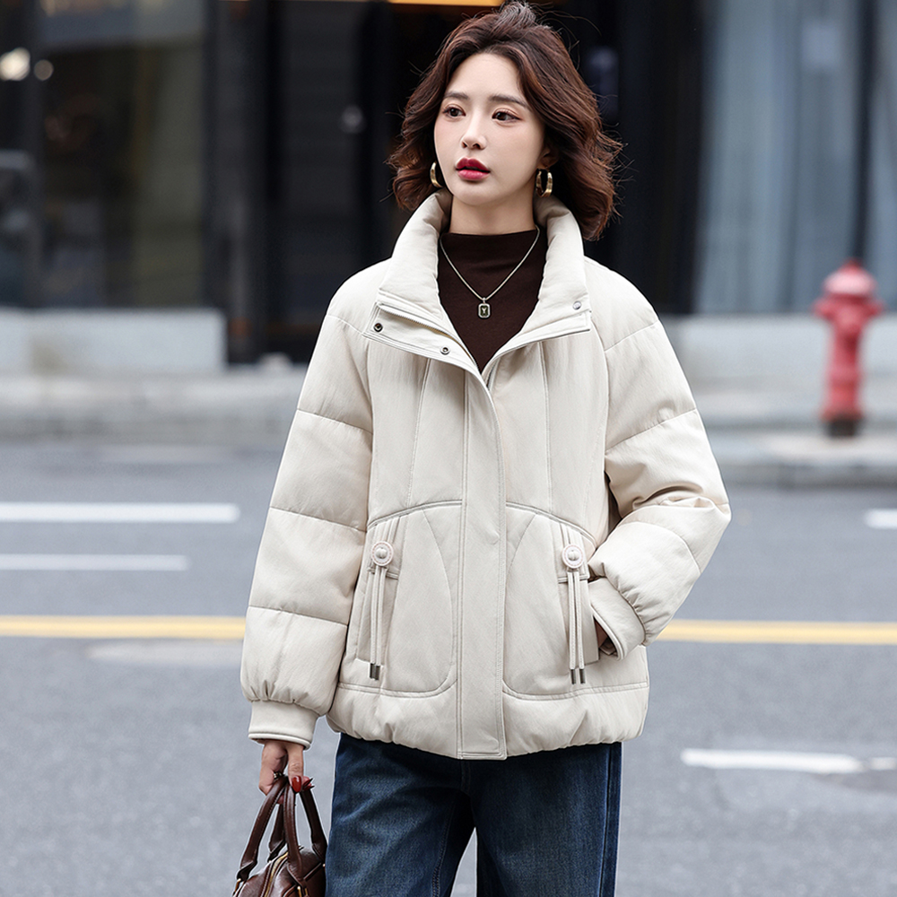 海宁皮衣女短款羽绒服绵羊皮外套