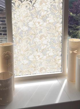 Funlife《Fleurs Baroques》法式艺术家巴洛克描金花卉免胶静电贴