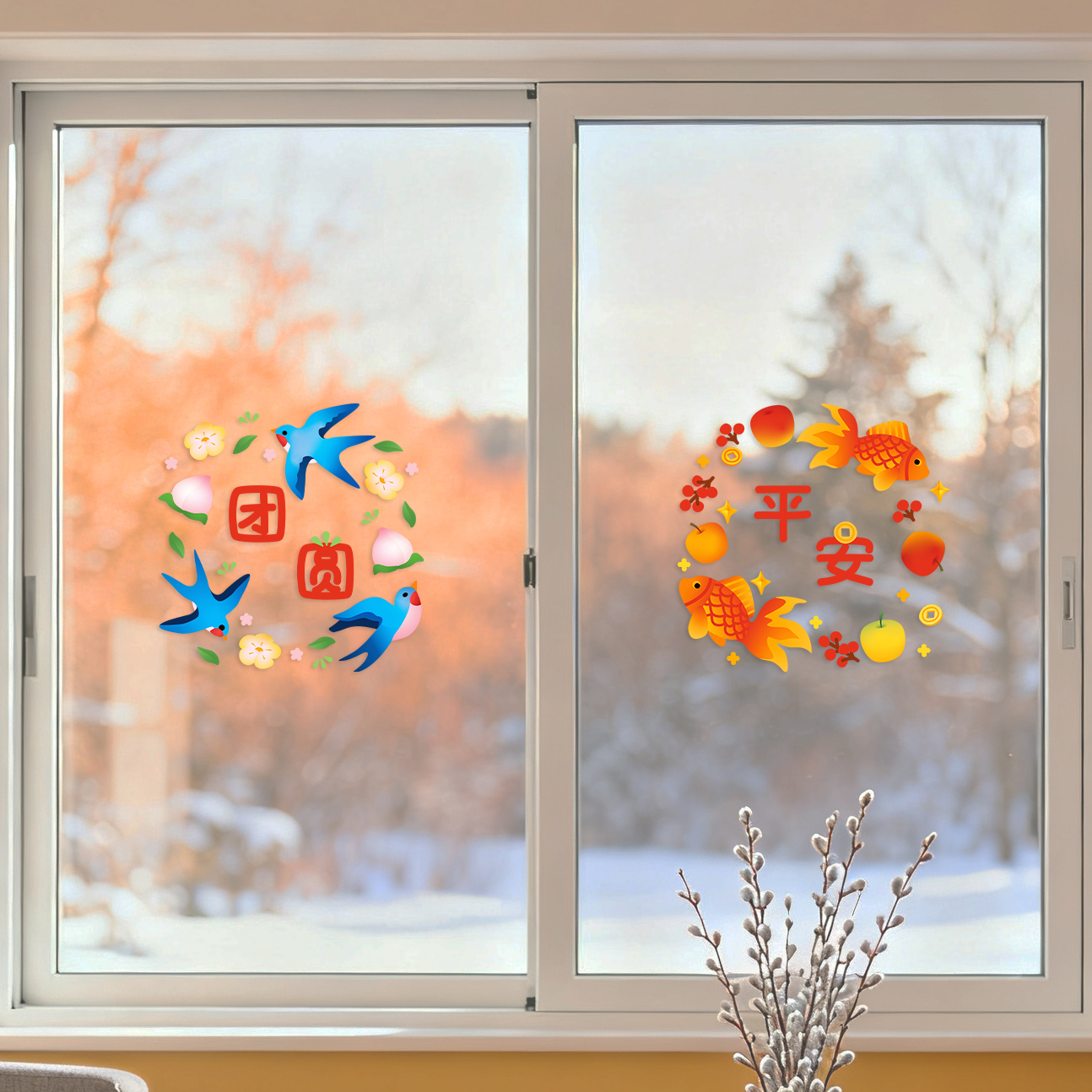 2026年原创春节马年窗贴