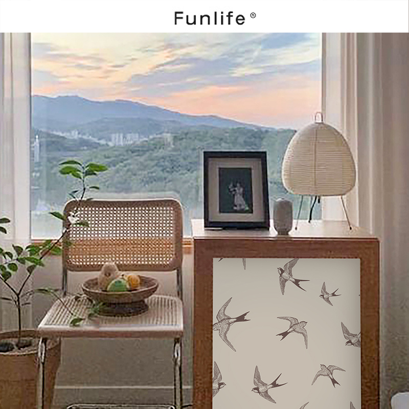 复古燕子自制画翻新贴