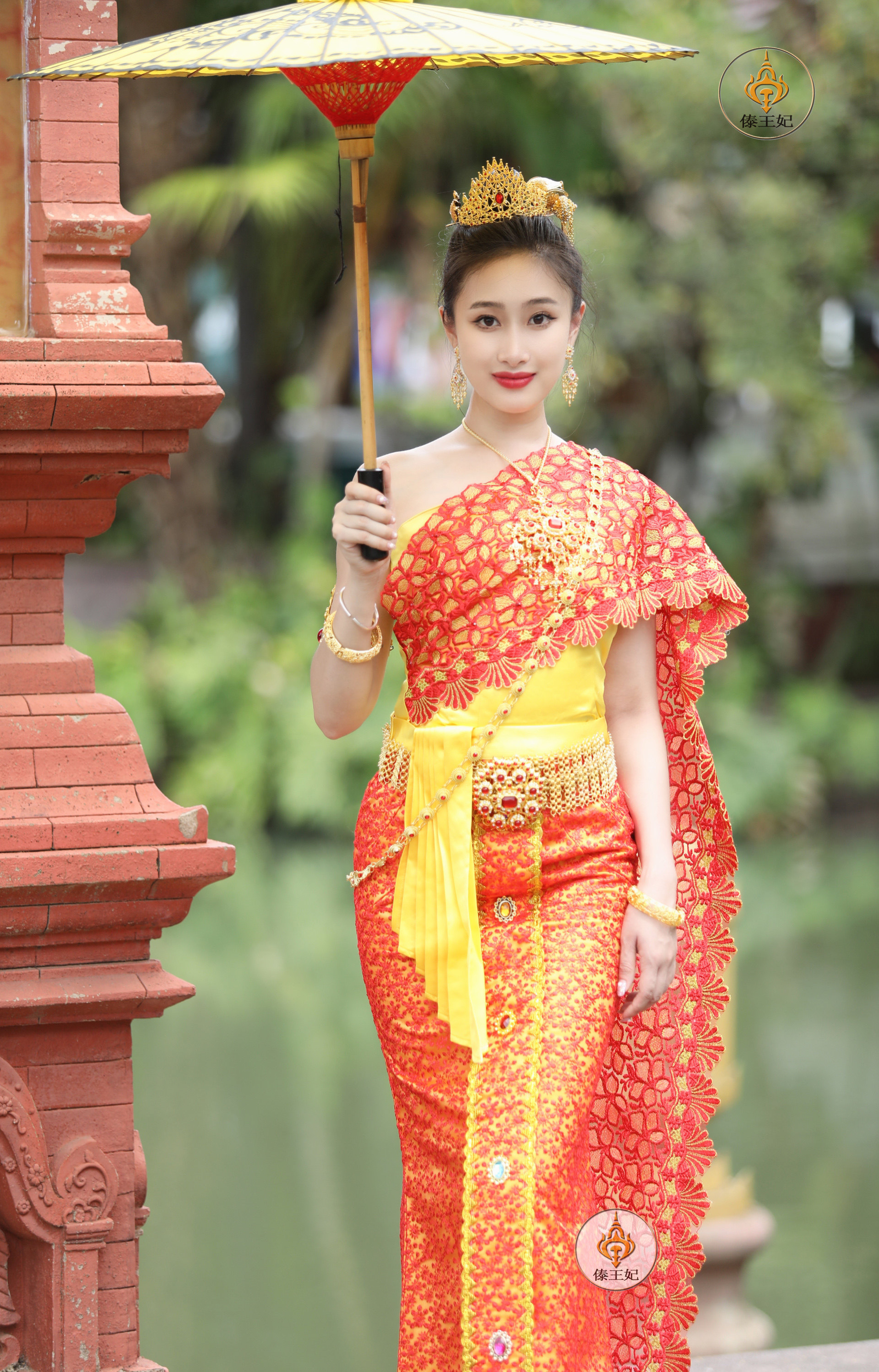 傣王妃2023绣花高端泰国服女装