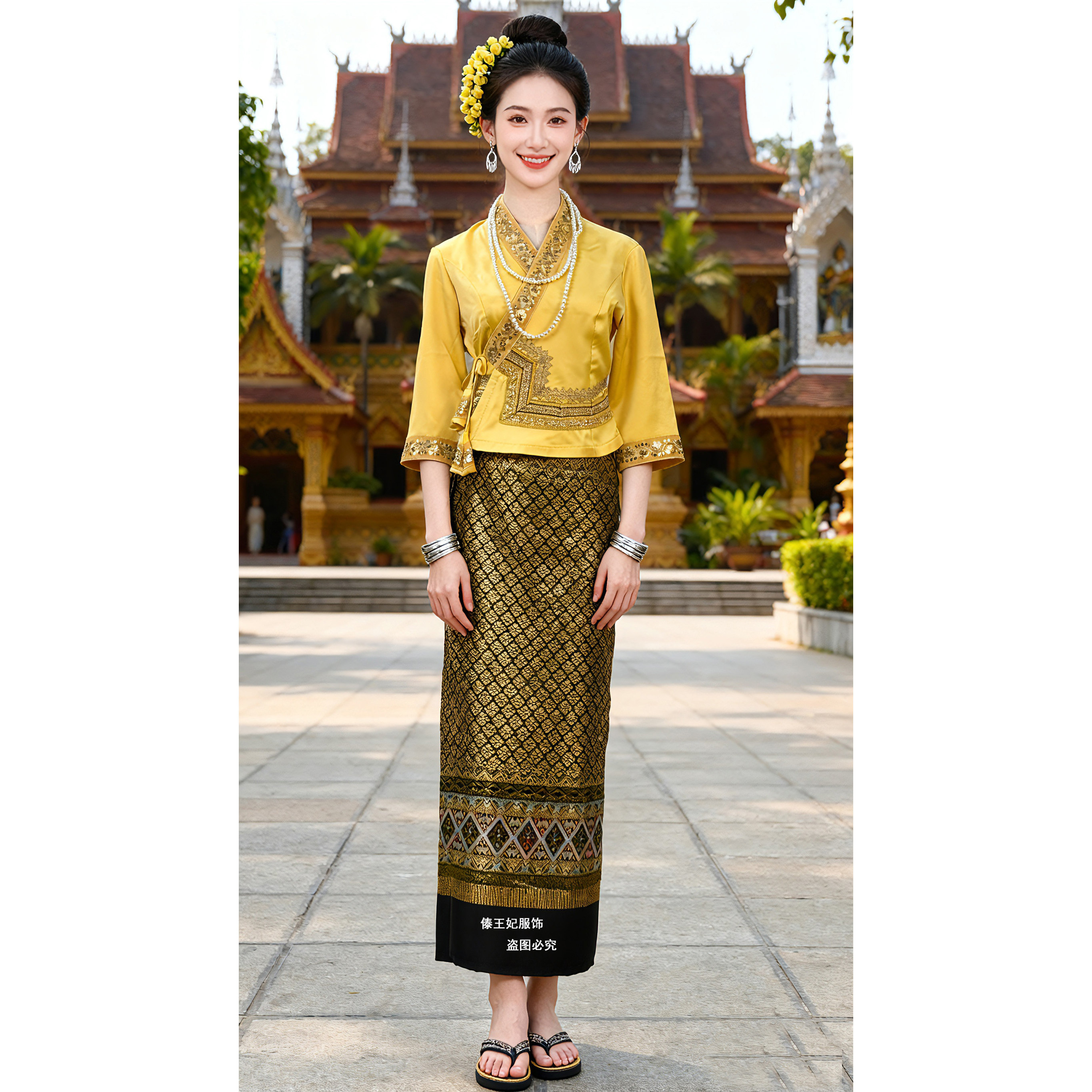 傣族新款泼水节旅拍服装女