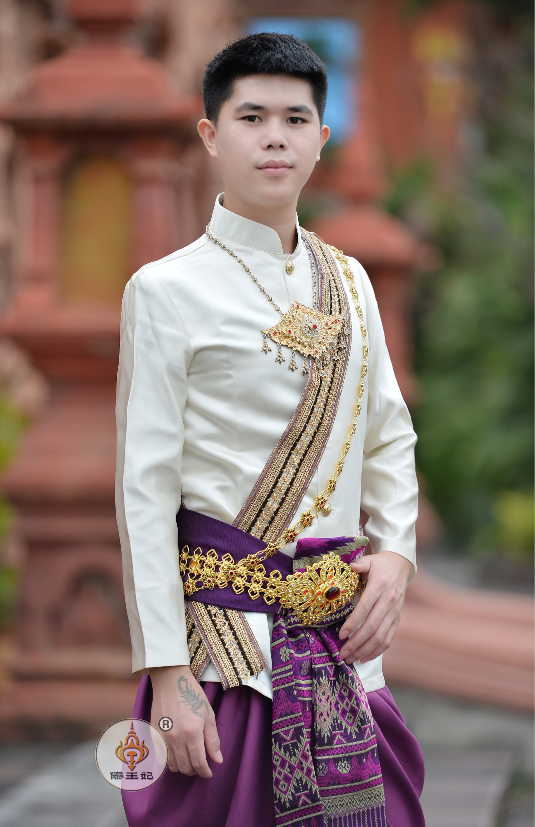 DAI PRINCESS COSTUME THAI COSTUME MENS SIMPLE THAI EVENT RESTAURANT WORKWEAR WELCOME SAMURAI AUTUMN AND WINTER LONG SLEEVES