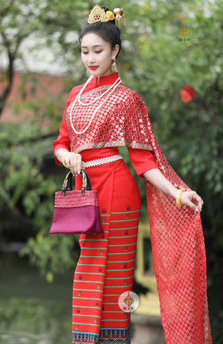 傣王妃迎宾服泰国秋季工作服