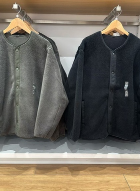 原单品质男女装防风仿羊羔绒摇粒绒开衫长袖外套25秋冬新款481183