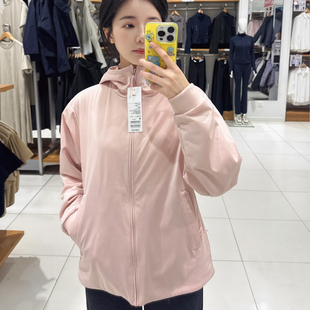 日系女装 双面穿防风摇粒绒拉链连帽外套户外防水E479697 秋冬新款