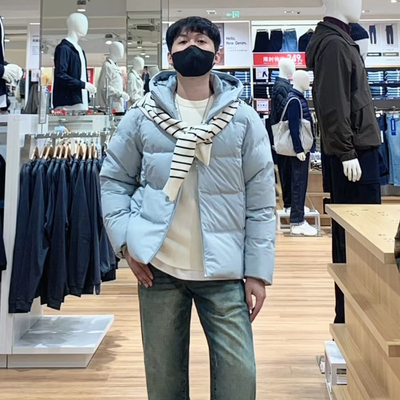 25款女装无缝羽绒连帽外套469896羽绒服保暖夹克加厚防水470077