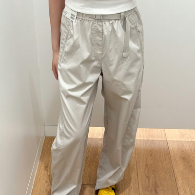 原单品质26早春女装休闲廓形长裤弯刀镰刀裤子481028阔腿裤485273