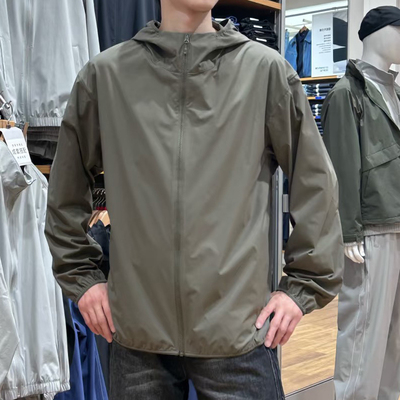 日系穿搭春夏男装女装便携式防紫外线连帽外套防晒服防晒衣475031