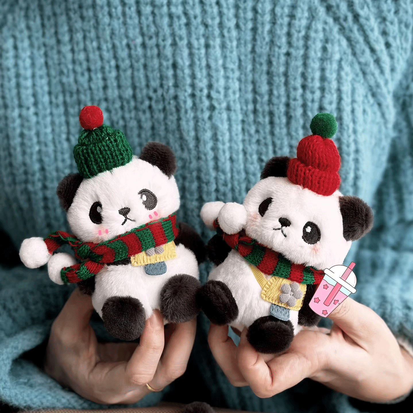 成都爷爷可爱熊猫公仔挂件