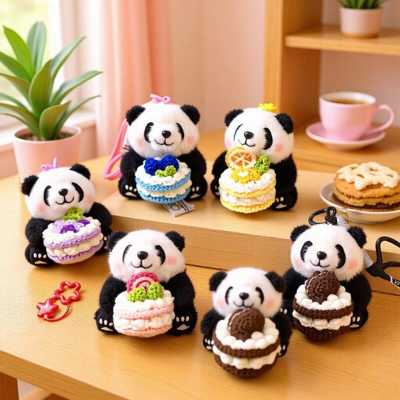 礼物成都文创熊猫玩偶小号包包挂件公仔毛绒旅游纪念品可爱伴手礼