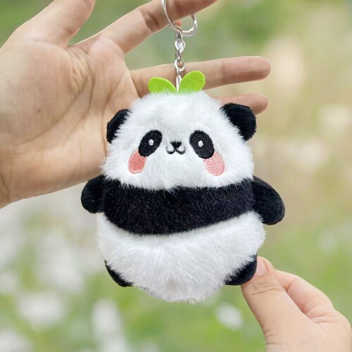 正版花花小挂件书包挂饰熊猫