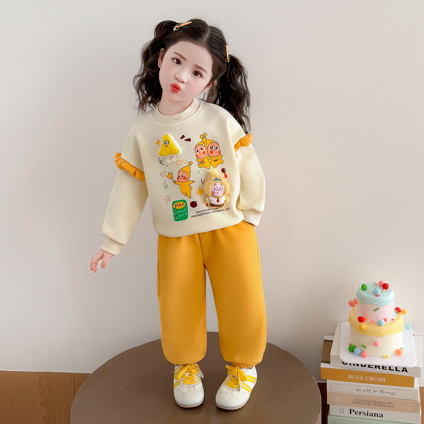 女童春秋款卫衣套装2026新款宝宝春季两件套儿童运动衣服洋气时髦