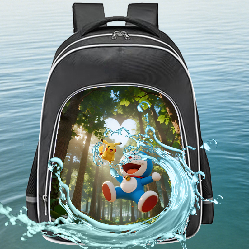 新款哆啦A梦幼儿园小学轻便大容量防水防污儿童双肩包开学季b286