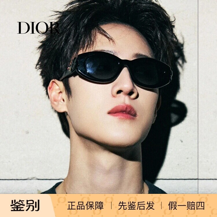 Dior迪奥墨镜新款椭圆猫眼四叶草李昀锐同款太阳镜女 CLOVER B1