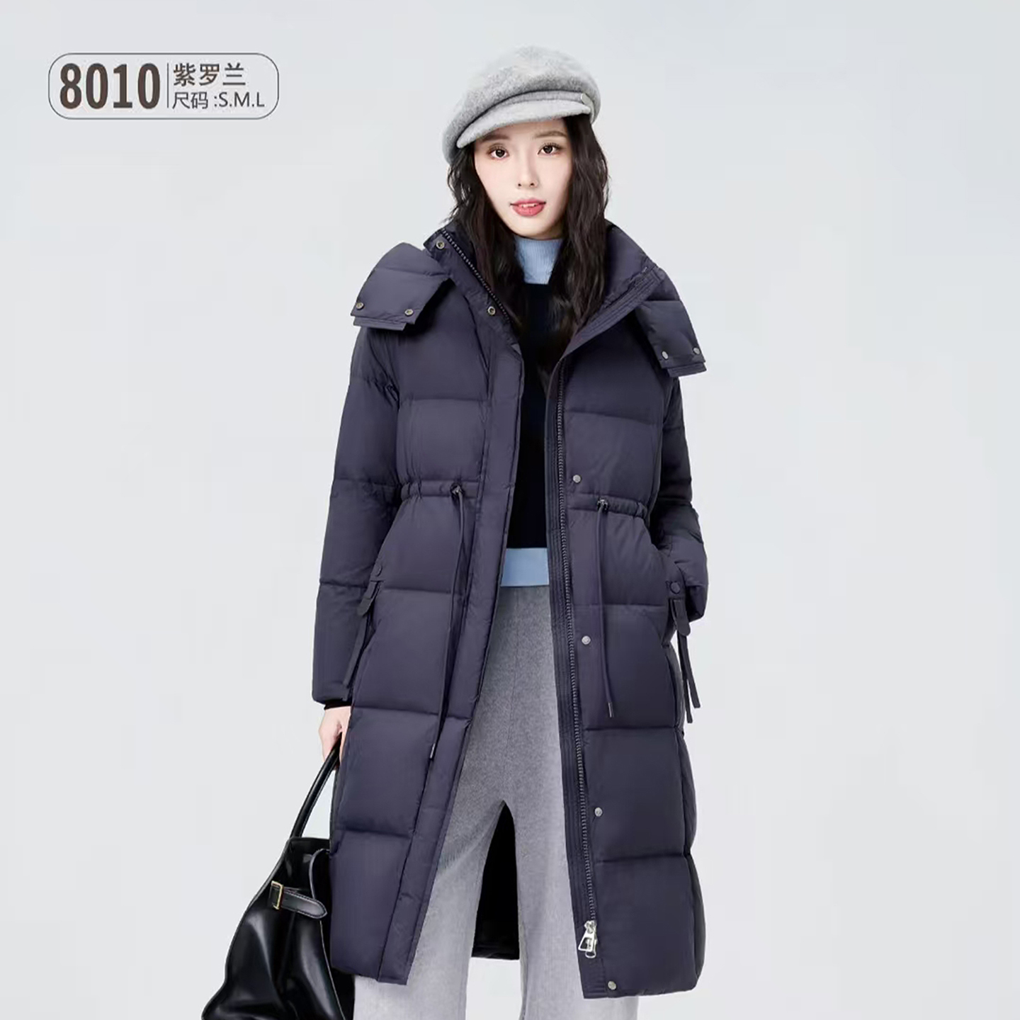 2025新款8010羽绒服半九成品