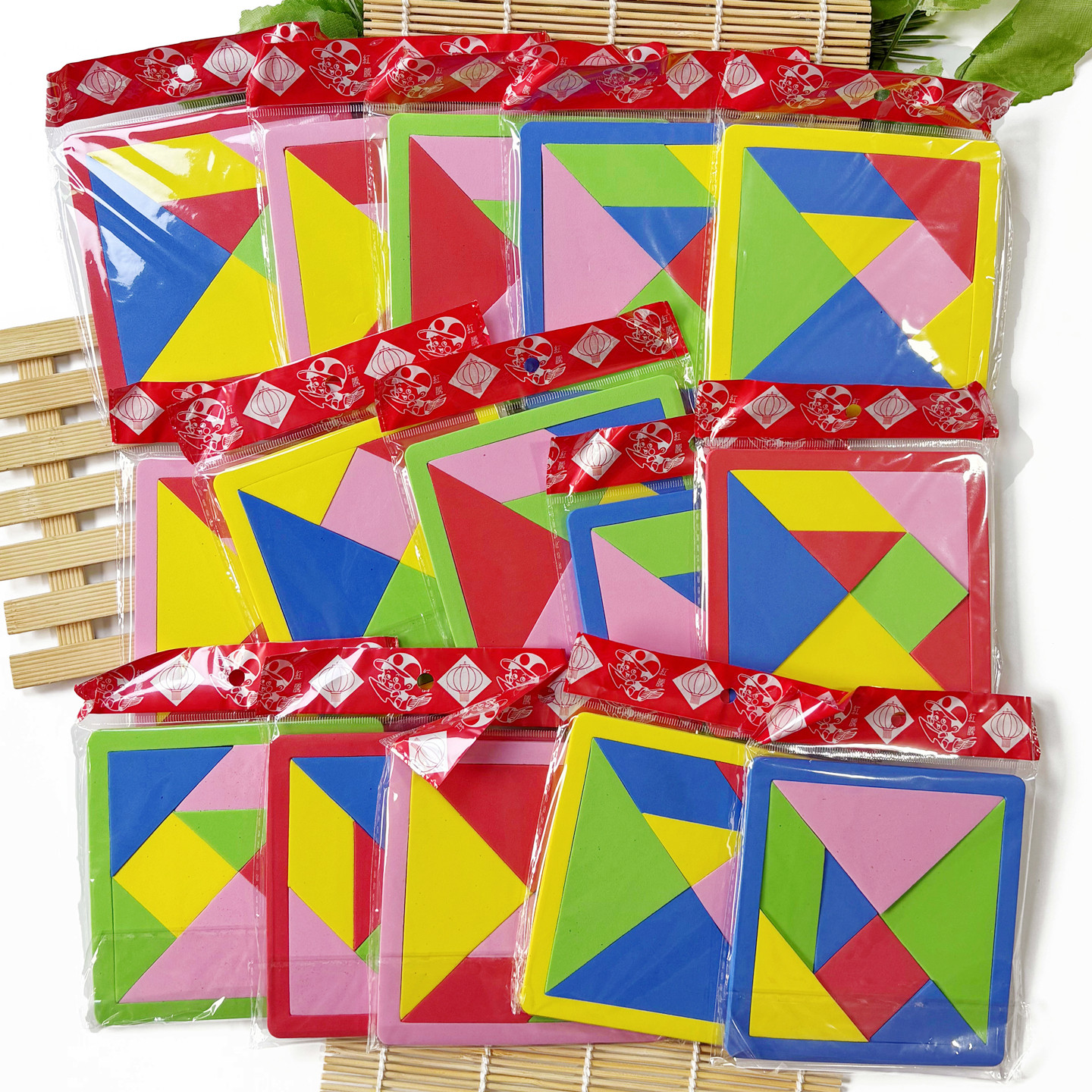 儿童益智玩具 EVA泡沫拼图地图 七巧板时钟 幼儿园小朋友手工制作