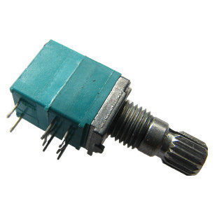 RV097型 塑封双联带开关可调电位器音量调节电阻10K 50K 100K