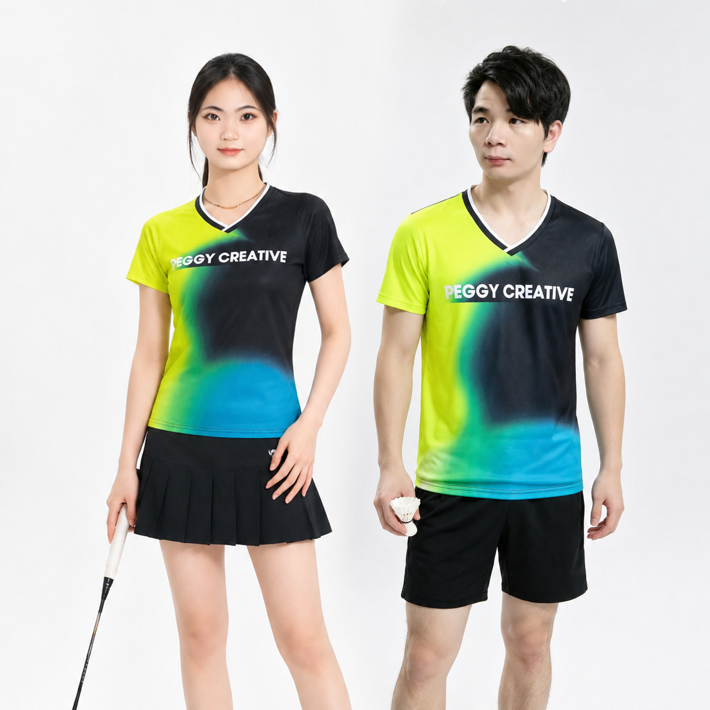速干短袖羽毛球训练队服定制