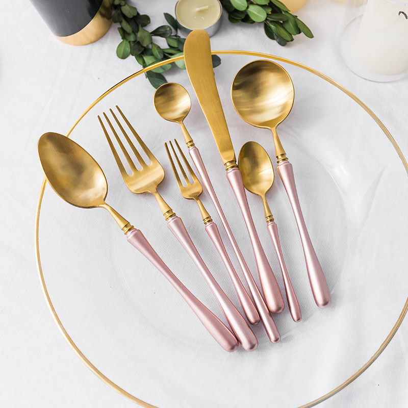 Ka billion Stainless steel Western tableware European style steak Knife and fork suit household Knife Fork Cake fork Coffee spoonin the Tableware , Tableware , Western cutlery set  category - from Buy2taobao.com to provide professional Taobao agent buy service