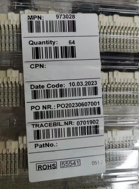 ERNI恩尼背板CPCI 214443 214444 973027 973028直公弯母连接器