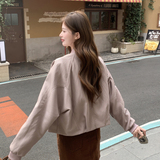 新款现货皮衣外套女立领机车服酷飒显瘦小个子夹克F621P155K248，女装皮衣，2C082
