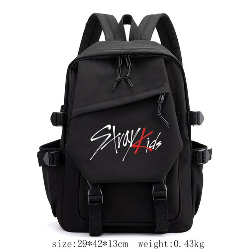 动漫周边韩国男团stray kids书包日系复古背包初中高中双肩包