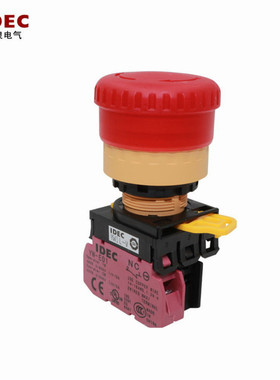 IDEC和泉22mm带灯急停按钮YW1L-V4E01Q4R 02Q4R M3R YW-DE YW-E01