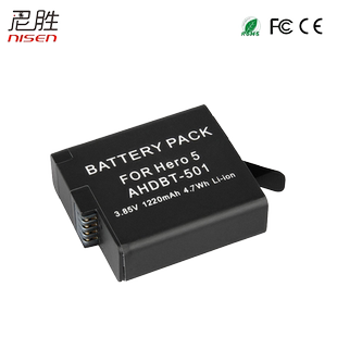 适用AHDBT-501 Gopro hero8 Black 电池 充电器HERO 6 hero5 hero7双充USB充电器配件运动相机摄像AABAT-001