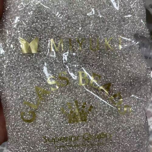正品御幸MIYUKI#1 灌银米珠 圆珠 11/0 2mm DYI 手工串珠饰品发