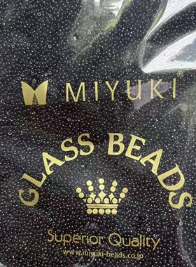 正品 黑色 御幸 2mm 401 玻璃米珠DIY流苏发簪辑珠头耳饰配件