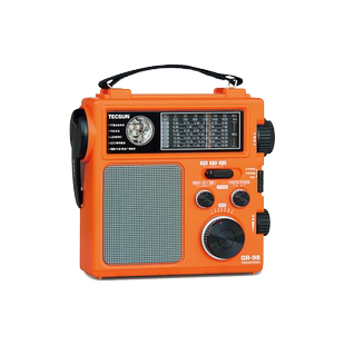 德生GR-98手摇发电收音机自发电防灾应急战备包防灾难短波手电筒