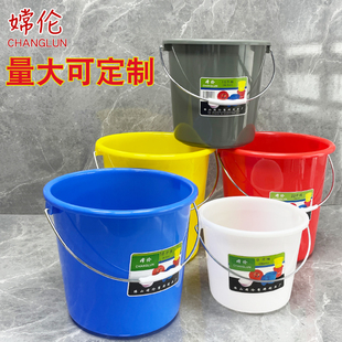 嫦伦珠江塑料家用水桶加厚洗车洗澡洗衣桶学生桶大红桶储灰色水桶