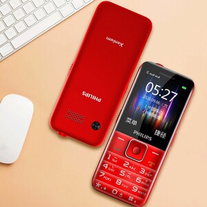 飞利浦E527双侧键大字大声老人机 4G全网通学生手机 电子书功能