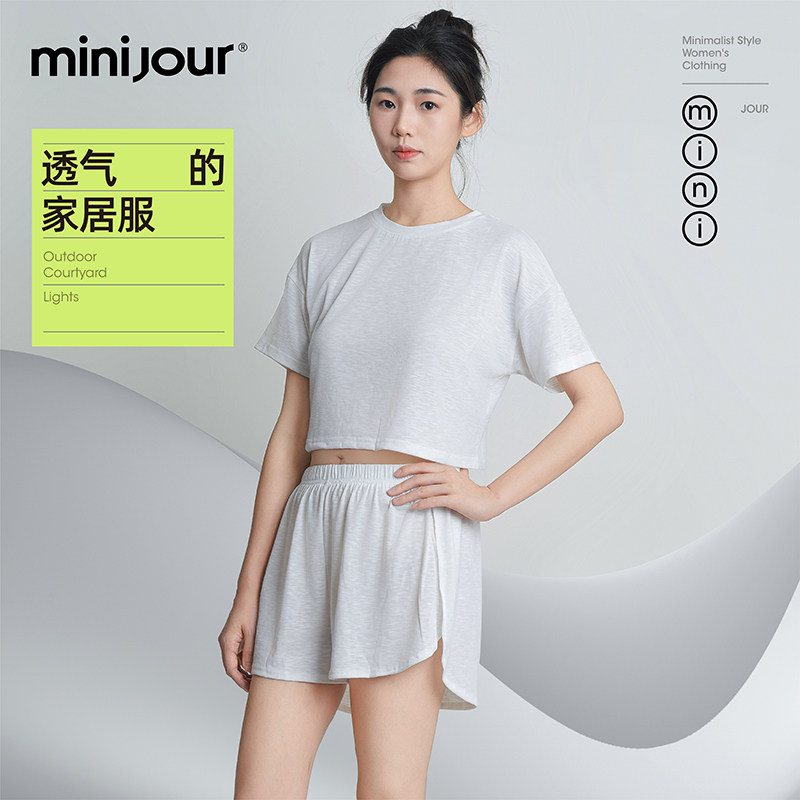 短袖运动家居服瑜伽夏季女款睡衣女款宽松两件套装短款耐磨高级感