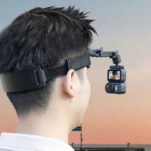 头戴支架适用大疆dji nano指拇相机第一人称视角vlog双手手工视频录像头带配件