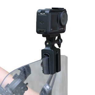摩托车挡风玻璃运动相机风挡支架适用大疆360骑行固定pocket3配件大疆action6/5/4影石insta360 X5/x4 air/x3