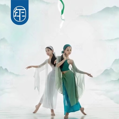 儿童青蛇白蛇中国风女童古典舞蹈演出服六一古风少儿表演服练功服