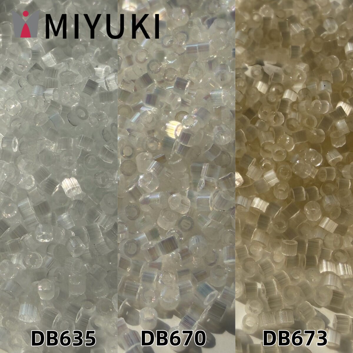 日本御幸丝质古董珠1.6mm DB635/670/673白色米珠手工DIY串珠材料