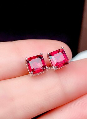 简单风四爪5*56*6mm代镶银饰品