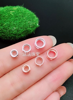 925纯银泡泡圆形翡翠月光石