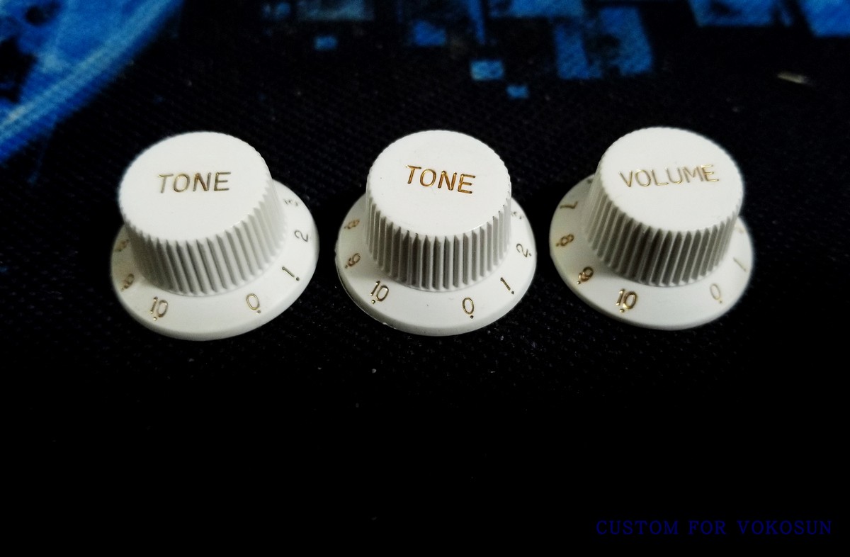 韩产 fender电吉他 CTS专用 电位器帽 音量音色钮 吉他钮 1套