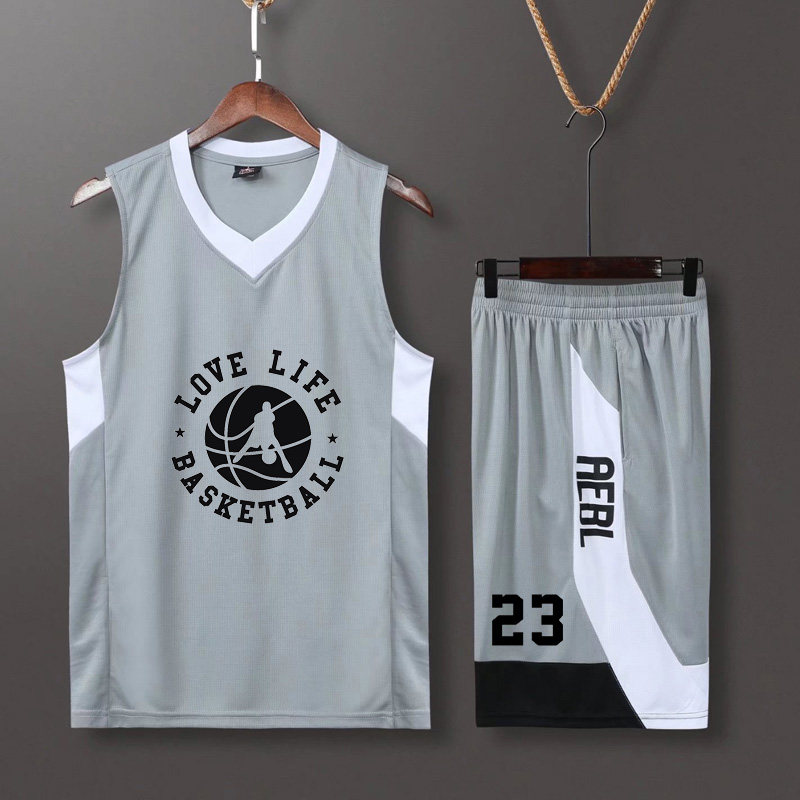 美式背心篮球服套装定制球衣青少年学生校园比赛训练服印字团购男