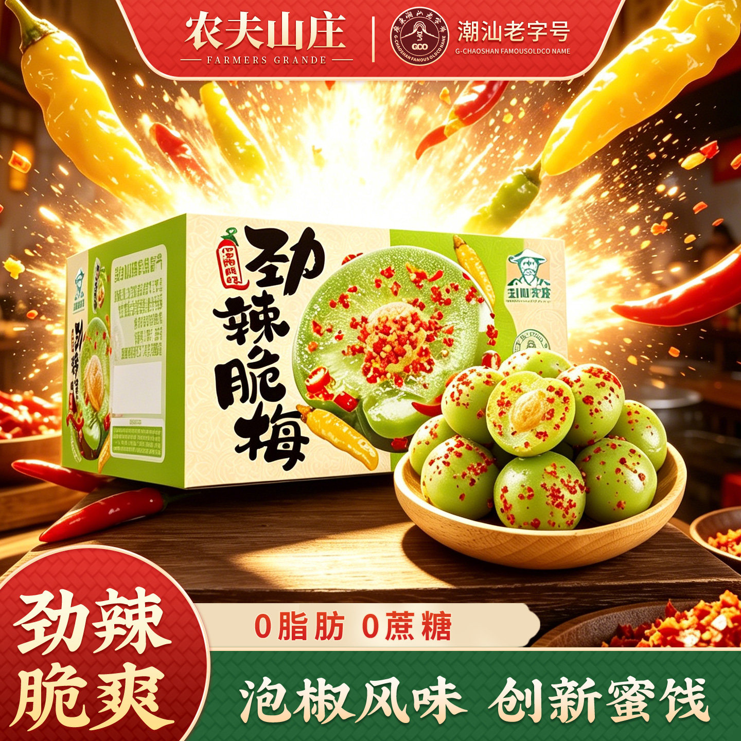 农夫山庄劲辣脆梅480g