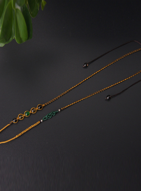 编织绳玛瑙貔貅蜜蜡佛牌毛衣链